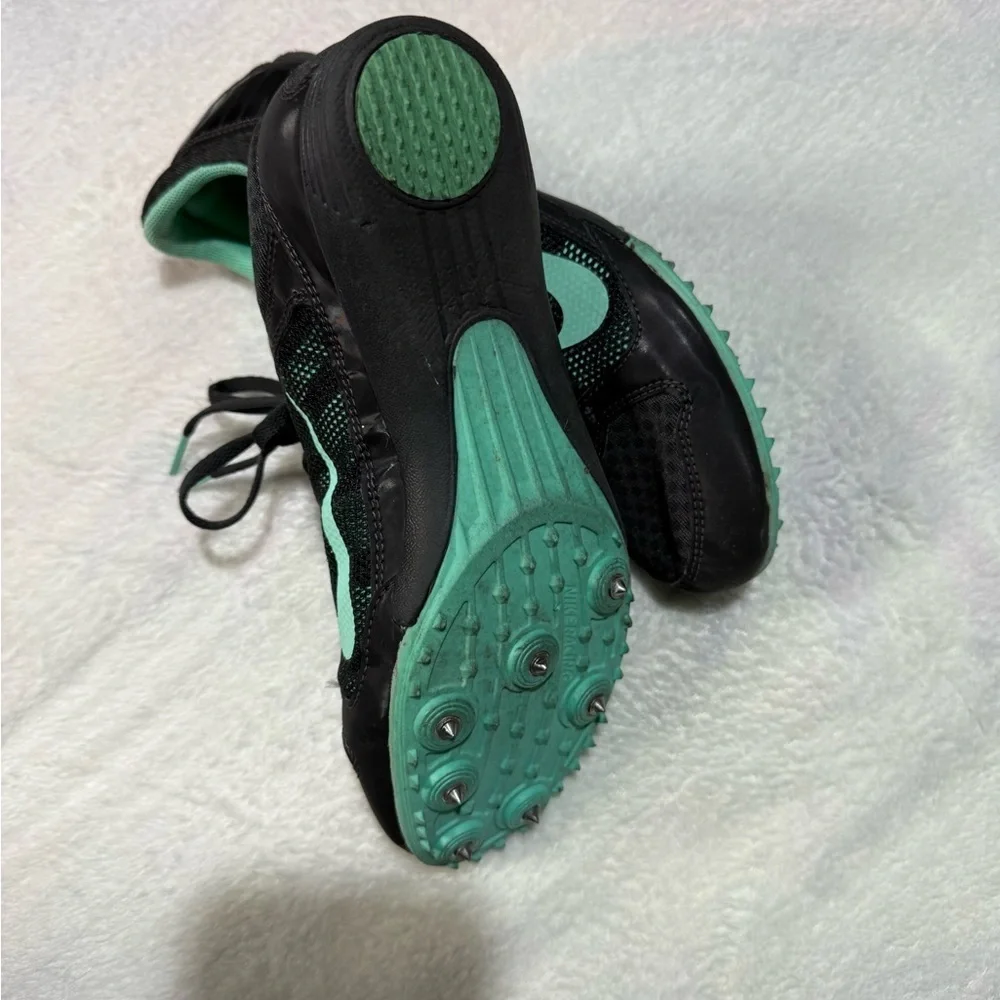 Nike Black and‎ Mint Green Spikes